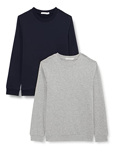 T-Shirt Mixte Enfant Lot de 2 Hauts Manches Courtes en Coton Léger