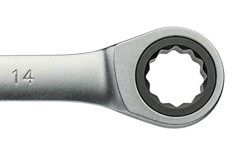 KING TONY 373114M Combination Wrench Con Ratchet 14mm for DIYers & Professionals, Ideal for Repair and Installation tasks 14mm - Image 2
