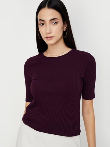Image of Max Plus Size Women Ribbed T-Shirt