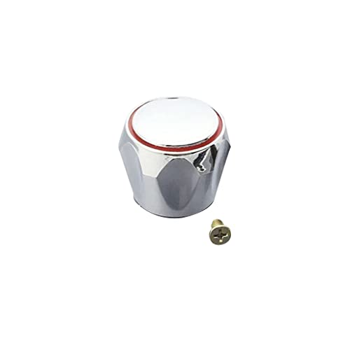 Pomo de repuesto para llave de grifo, llave de lavabo, piezas de grifo de cocina, piezas de grifo de baño, perilla de repuesto para grifo, color rojo, duradero