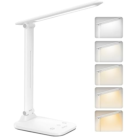 BICKON Dimmable LED Desk Lamp with Timer Cover