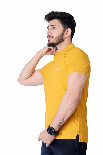 Image of Men's Premium Polo T-Shirt | Classic Collar | Smooth Finish | Half Sleeve Casual Wear (XS to 3XL)