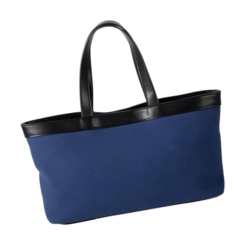 Sac à main coréen bicolore au design simple et grand compartiment féminin
