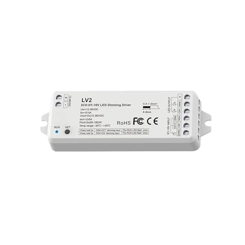 Bande lumineuse LED double couleur sublimée par ce variateur CCT 24V