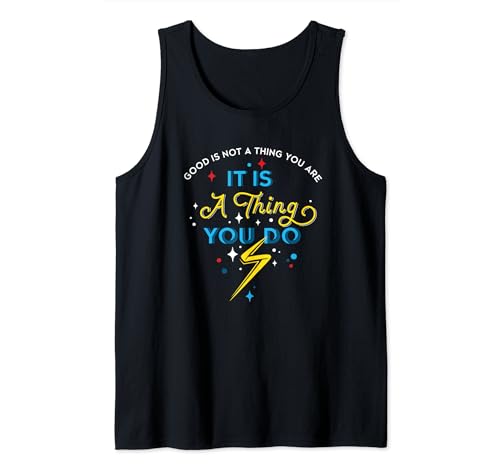 Débardeur Ms. Marvel avec impression graphique de la citation Good Is Not A Thing