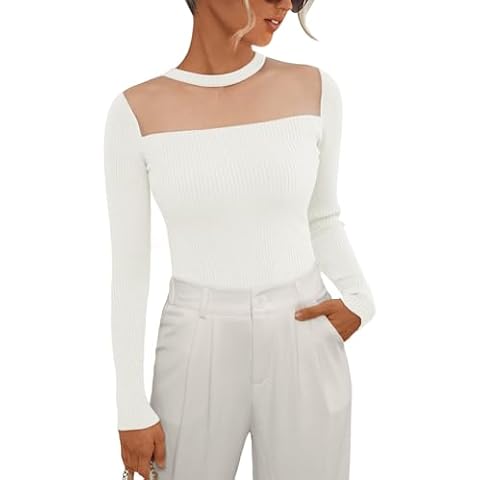 LILLUSORY Women's Sheer Mesh Pullover Sweater Cover