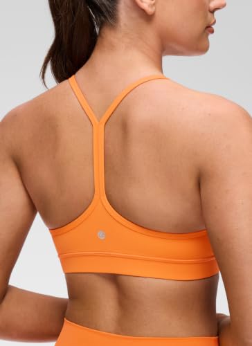 Image of CRZ YOGA Butterluxe Y Back Sports Bras | Light Support, Removable Pads, Yoga, Extremely Soft, Scoop Neck, Spaghetti Strap, for Women