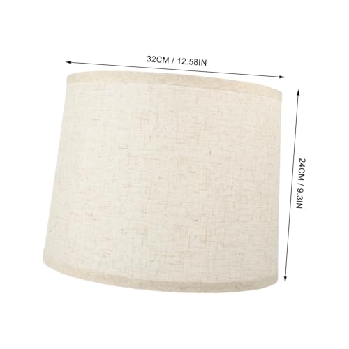 Image of Cabilock Elegant Linen Lampshade Small Lamp Shades Drum Lampshades for Modern Lamps