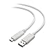 Cable Matters USB-IF Certified 10 Gbps Gen 2 USB A to USB C Cable (USB C to USB Cable) in White 3.3 Feet