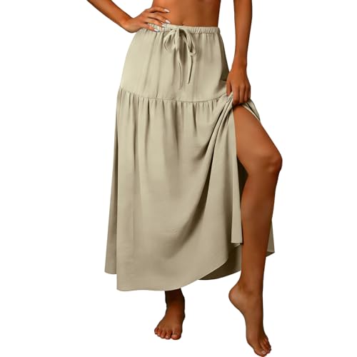 Jupe plissée taille haute élastique qui sublime la silhouette sans serrer