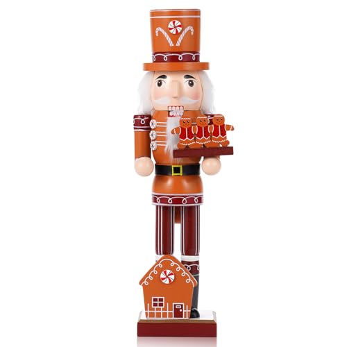 VorFor Nussknacker Figur Puppe,35cm Nussknacker,Weihnachtsdeko...