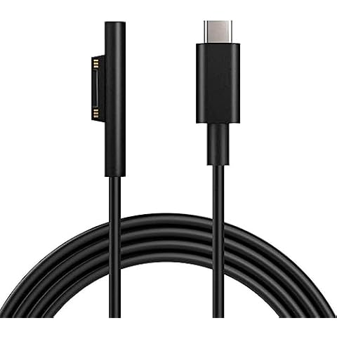 Surface Connect to USB-C Charging Cable 15V/3A Compatible for Microsoft Surface Pro 3/4/5/6/7, Surface Laptop 3/2/1,Surface Go, Surface Book1/2/3 1.8M(1.8M 6ft) Cover