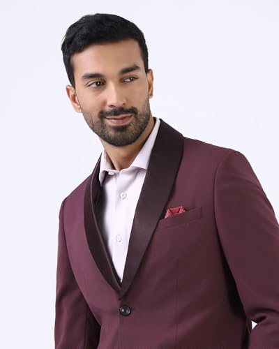 Image of Blackberrys Men's Wine Solid Suits