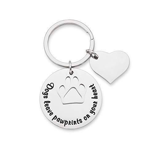 Pet Memorial Keychain for Dog Loss of Pet Gift Dogs Leave Paw Prints on Your Heart Pet Remembrance Sympathy Keepsake Grief Personalized dog Keyring Gifts for Him Her Animal Lover Gift Pet Memorial Keychain for Dog Loss of Pet Gift Dogs Leave Paw Prints on Your Heart Pet Remembrance Sympathy Keepsake Grief Personalized dog Keyring Gifts for Him Her Animal Lover Gift