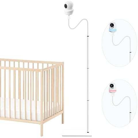 Derebir 68.7 inch Baby Monitor Floor Stand Holder Compatible with Babysense HD S2 / Max View Baby Cameras Baby Camera Mount Holder Shelf(Camera Not Included) Cover