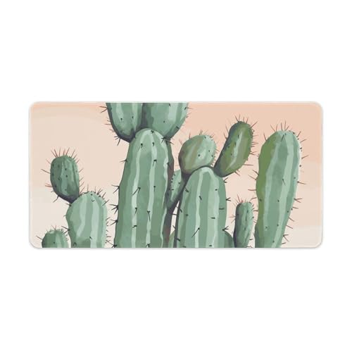 Tapis de souris antidérapant aquarelle verte pour éviter les glissements de clavier au bureau