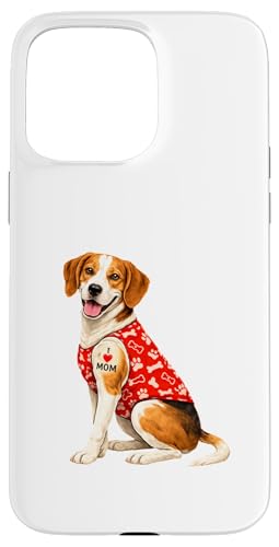 American Foxhound Mom | I Love Mom �n�[�g�^�g�D�[ | ���b�h�x�X�g �X�}�z�P�[�X iPhone 15 Pro Max �p