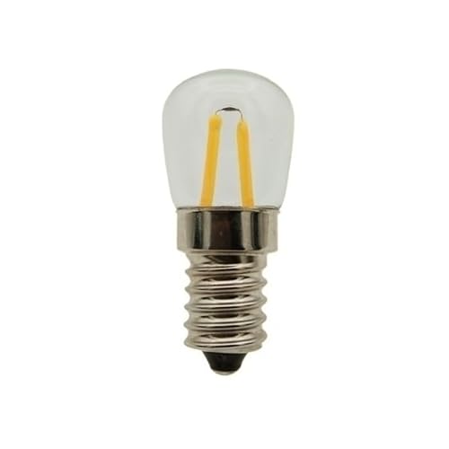 HHF Home Lighting, Pack of 50, Led Filament Light Bulb T22B DC12V E12/E14/B15D Refrigerator Light Edison Pendant Bulb Light Source(4000K Natural White,12V E14)