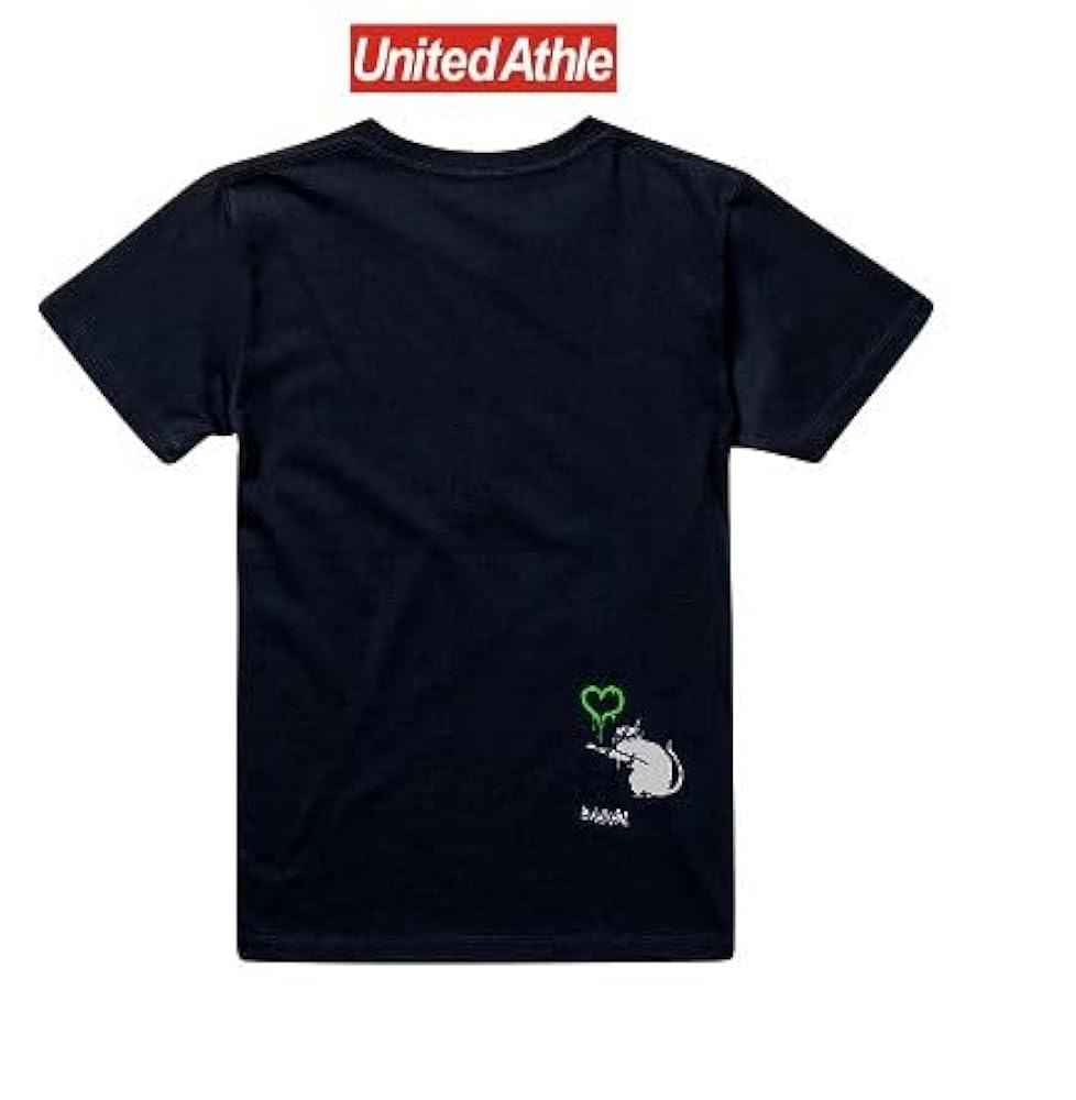 Amazon | [ストリートアート] バンクシーTシャツ HipHopRat（黒