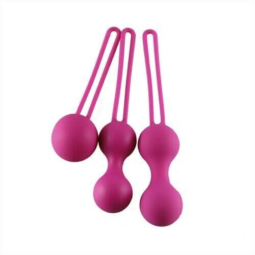 Set of 3 Kegel Balls Tightening for Internal Pelvic Floor Prolapse Weighted Exercise Set for Women, Vaginal Tightening, Restorative Pregnancy Health Purple