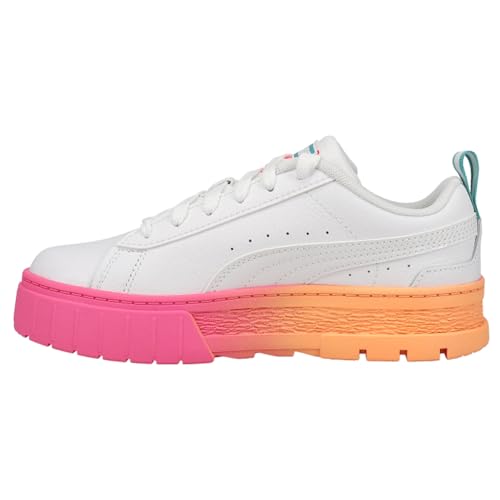 PUMA Kids Girls Mayze Daybreak Platform Sneakers Shoes Casual - White3