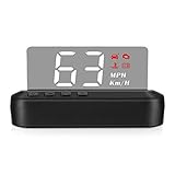 SHEROX C100 Car HUD OBD2 Head Up Display Car Speedometer with Adjustable Reflection Board, Engine Fault Alarm, No Double Image, 4 Display Mode, with OBD2 Interface Plug & Play