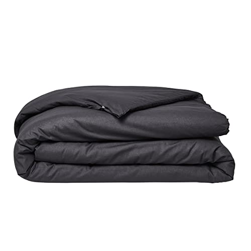 TODAY Cotton Duvet Cover 240 x 260 cm for 2 People, Black, Jumeau - Image 3