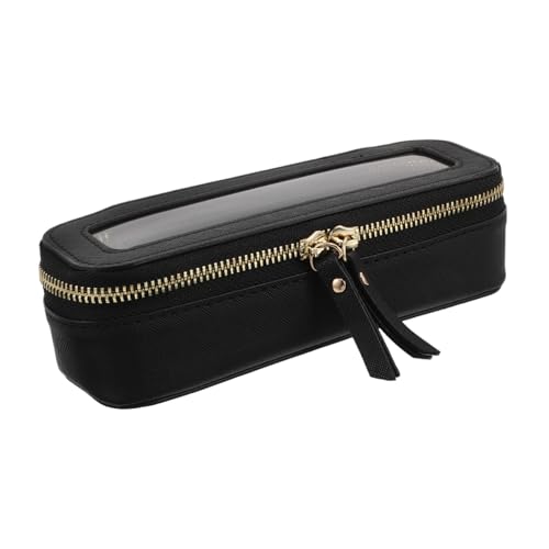 Trousse de maquillage étanche BESPORTBLE grand rangement noir pour pinceaux