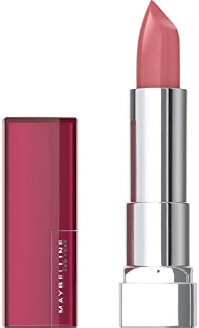 Maybelline Color Sensational Lipstick, Lip Makeup, Cream Finish, Hydrating Lipstick, Flush Punch, Nude Pink ,1 Count