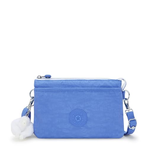 Image of Kipling Riri Metallic Crossbody Bag, Cocktail Blue, 9.5''L x 6.25''H x 2.5''D, Kipling Women's Riri Crossbody Bag