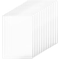 15 Stück klare Acrylglas Kunststoffplatten 15 x 20 cm, 2mm Dicke Klares Acrylplatten, Transparente Acrylglas Platte für Fotorahmen, Projektausstellung, Malerei, Tischaufsteller