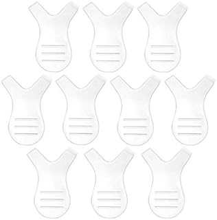 10pcs Y Shape Eyelash Brush Perming Curler Eyelash Lift Brush Comb for Eye Lash Extension Makeup Tool (Transparent Plastic)