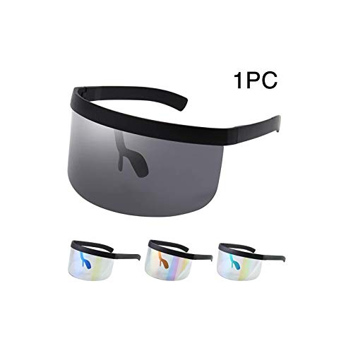 Oversized Glasses Men Women Protection Windproof Clear View Half Face Eye Shield Multifunction Travel HD Lenses Outdoor Cycling Summer Visor Anti Peeping(6)4