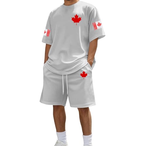 Ensemble 2 pièces d'été pour homme avec short et t-shirt imprimé graphique