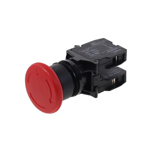 Emergency stop switch push button FYOCOXDS bouton arrêt d'urgence type champignon 1NO 1NC - 5