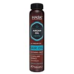 HASK Argan Oil Shine Oil Vial Repairing for All Hair Types, colour safe, gluten free, sulfate free, paraben free - 1 18mL Vial