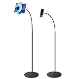 Tablet Floor Stand,Tablet Stand Phone Holder 4.7'-10.5' Flexible 360 Degree Rotating Desktop Tablet Compatible with iPad iPhone Nintendo Switch Samsung Kindle eBook Reader