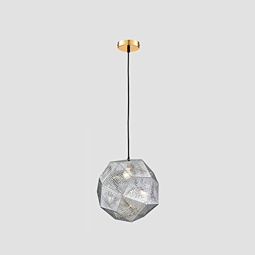 Lustre en acier inoxydable haut de gamme suspension géométrique moderne E27