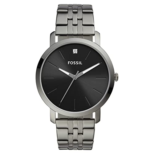 Fossil Men's Watch Lux Luther 44 MM Grey Stainless Steel, BQ2419