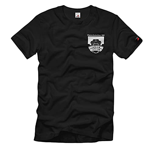 Bataillon blindé 5Kp PzBtl 104 armée militaire 37241 noir en taille large