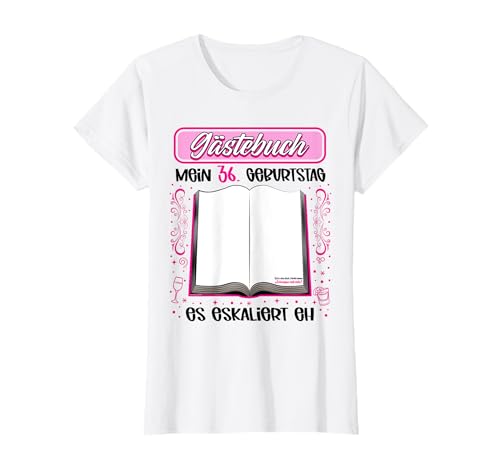 Mi 36 cumpleaños libro de visitas para firmar 36 años Camiseta