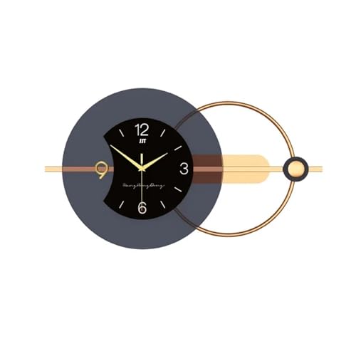 Horloge d'art 3D silencieuse haut de gamme design double couche