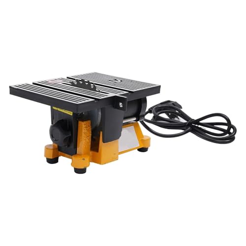Mini Sierra de Mesa, Mini sierra de mesa eléctrica for cortar madera, piedra, metal y vidrio, 2 hojas, 4500 RPM. Bricolaje, modelado y corte