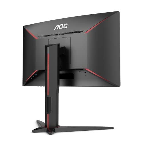 AOC CQ27G2 27" Super Curved Frameless Gaming Monitor QHD 2K, 1500R VA, 1ms, 144Hz, FreeSync, Height adjustable, 3-Yr Zero Dead Pixel, Black/Silver 5