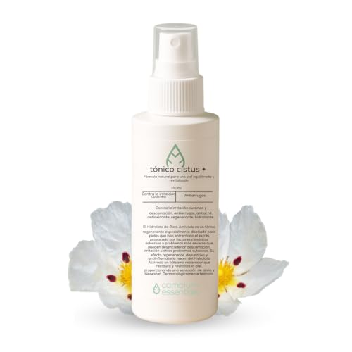 Cambium essentials Tónico Cistus+, Hidratante Facial, Antioxidante y Regenerante, Para Piel Irritada y con Descamación, Con Agua de Cistus Ladaniferus