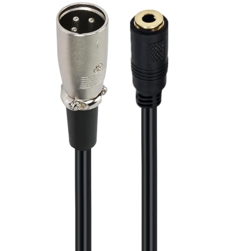 Cable adaptador XLR macho a Jack 3.5mm hembra 3 pines 3 m miniatura 2
