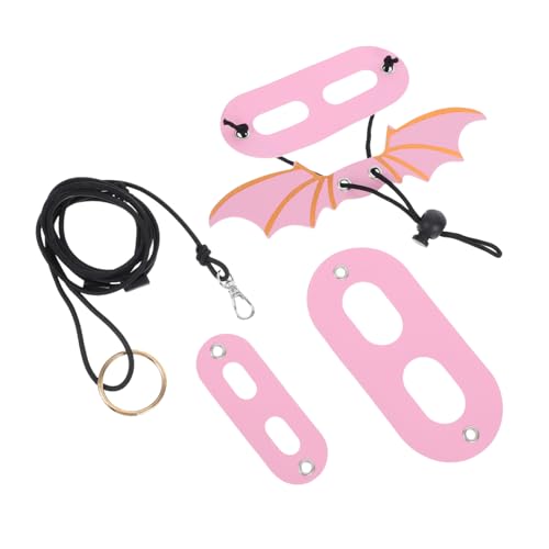 INOOMP 1Set Adjustable Lizard Harness and Leash Lightweight PU Traction Rope for Reptiles Suitable for Outdoor Walking and Training Easy to Use for All