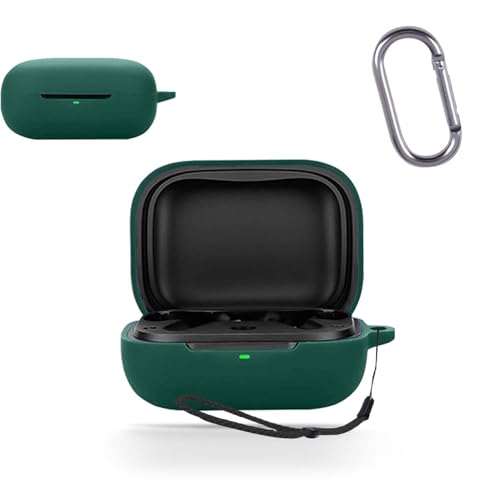For EarFun Air Pro 4i �P�[�X �J�o�[ �yHUKWIMO�z �J���r�i�t��+�X�g���b�v�t�� �ϏՌ� �h�� �h�o �����[�d�\ �S�ʕی� �L�Y�h�~ EarFun Air Pro 4i �Ή� [�O���[�� ��]