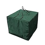 Storage Bag, Waterproof Fabric Cushion Storage Bag with Zipper and Handles-Ideal for Outdoor Indoor Patio Furniture, Clothes, Pillows, Christmas Tree, and More (Green)