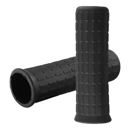 Drhomeam Rubber Handles for Wheelbarrow, 8-42mm Inner Diameter Wheelbarrow Handles Fit Most Wheelbarrows/Garden Cart, Non Slip & Shock Absorbing Handle Grips Replacement(122 x 33mm)